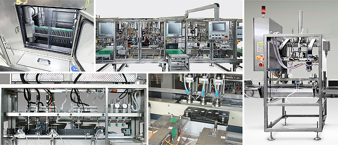 Various photos of machines: complete finishing line Various photos of machines: complete finishing line
